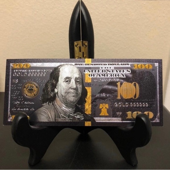 24k Gold Foil Plated US Currency Banknote Collection - Picture 5 of 9